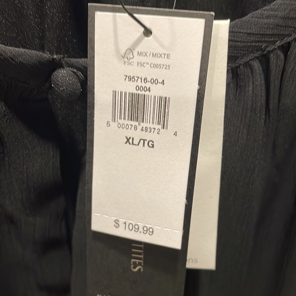 Banana Republic light black dress size XL - Picture 3 of 4